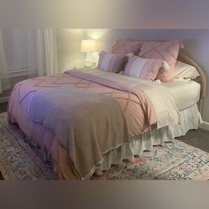 Pottery Barn Teen Ashlyn Tufted Duvet Cover (pink)